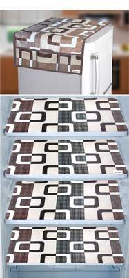 Crosmo Fridge Mat(Width: 56 cm, Brown, Brown)