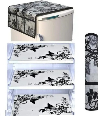 BHOLA PARVATI TRADING Fridge Mat(Width: 39 cm, Black)