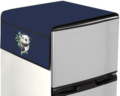 JM Homefurnishings Refrigerator  Cover(Width: 55.89 cm, Blue)