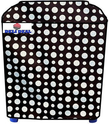 Delideal Semi-Automatic Washing Machine  Cover(Width: 83 cm, Black, White)