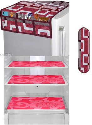 SHIV SAKTI CREATION Refrigerator  Cover(Width: 0.5 cm, MULTI COLOUR)
