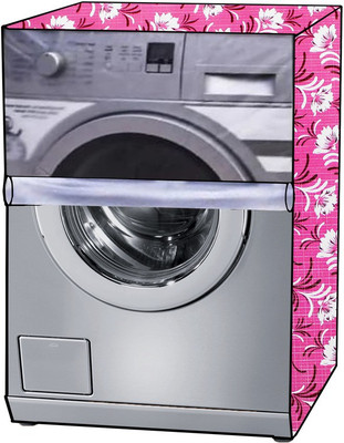 KVAR Front Loading Washing Machine  Cover(Width: 70 cm, Transparent, Pink)