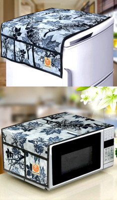 Kanushi Industries Microwave Oven  Cover(Width: 86 cm, Black)