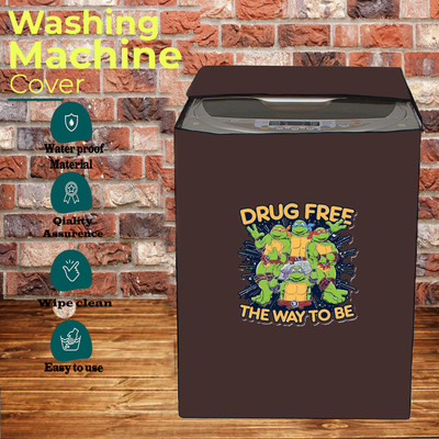 KVAR Top Loading Washing Machine  Cover(Width: 67 cm, Brown)