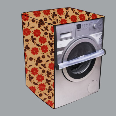 Nitasha Front Loading Washing Machine  Cover(Width: 64 cm, Yellow, Red)
