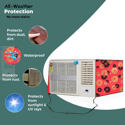Hizing Air Conditioner  Cover(Width: 69.61 cm, Red)