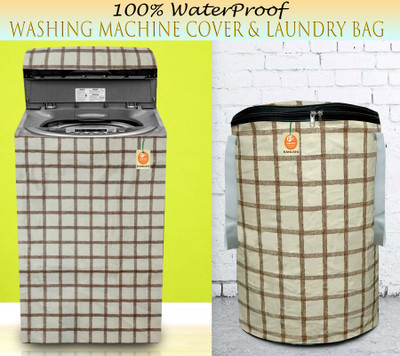 Kanushi Industries Top Loading Washing Machine  Cover(Width: 58 cm, beige, brown)