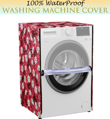 Flipkart SmartBuy Front Loading Washing Machine  Cover(Width: 55 cm, Maroon, TRASPARENT)