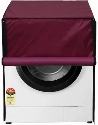 LoomStar Front Loading Washing Machine  Cover(Width: 63 cm, Maroon Solid)