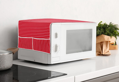 AIRWILL Microwave Oven  Cover(Width: 35 cm, Red)