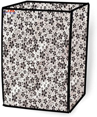 JM Homefurnishings Front Loading Washing Machine  Cover(Width: 60 cm, Black, Gray)