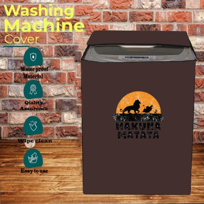 KVAR Top Loading Washing Machine  Cover(Width: 64 cm, Brown)