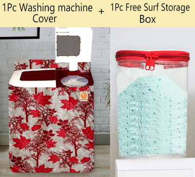 Kanushi Industries Semi-Automatic Washing Machine  Cover(Width: 78 cm, Maroon)