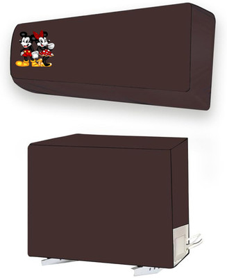 ME AND ME Air Conditioner  Cover(Width: 112.8 cm, Brown)