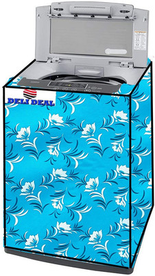 Delideal Top Loading Washing Machine  Cover(Width: 83 cm, Sky Blue, White)