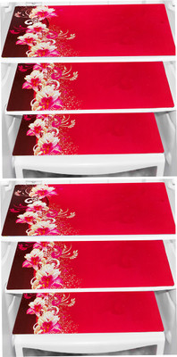 KANUSHI Fridge Mat(Width: 43 cm, Red)