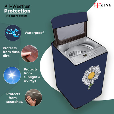 Hizing Top Loading Washing Machine  Cover(Width: 69 cm, Blue)