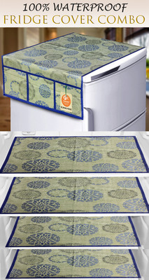 Kanushi Industries Refrigerator  Cover(Width: 99 cm, MULTI)