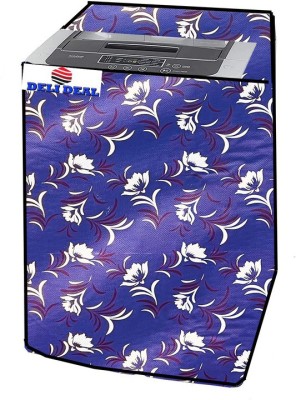 Delideal Top Loading Washing Machine  Cover(Width: 53 cm, Purple, White)