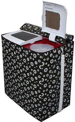 Homeify Semi-Automatic Washing Machine  Cover(Width: 82 cm, Black, White)