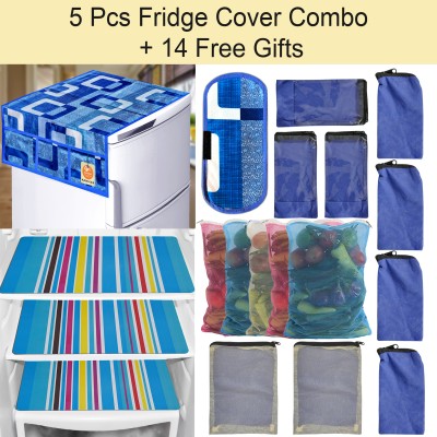 Kanushi Industries Fridge Mat(Width: 99 cm, Blue)