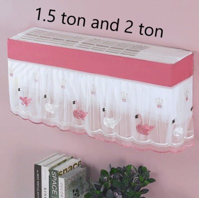 dyanifashion Air Conditioner  Cover(Width: 97 cm, pink)