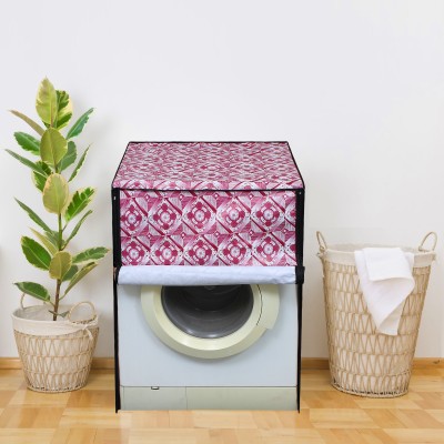 Glassiano Front Loading Washing Machine  Cover(Width: 60.96 cm, Pink)