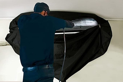 SOHTRA Air Conditioner  Cover(Width: 27.9 cm, Black)