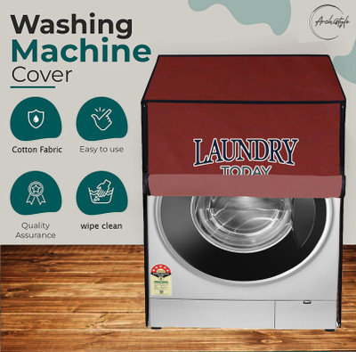 Archistylo Front Loading Washing Machine  Cover(Width: 69 cm, Maroon)