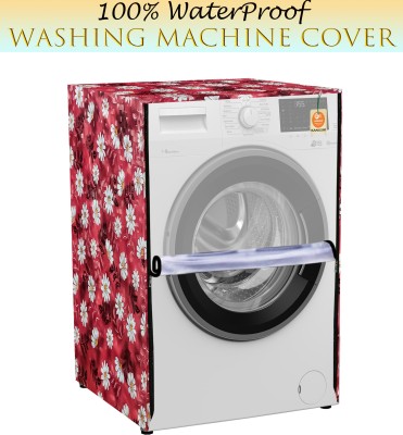 Kanushi Industries Front Loading Washing Machine  Cover(Width: 58 cm, red, Trasparent)