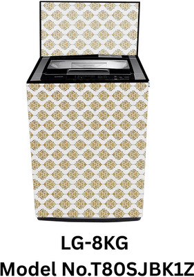 Elam Decor Top Loading Washing Machine  Cover(Width: 58 cm, Dmass Gold)