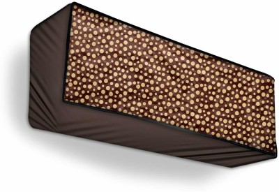 Lala Maneet Air Conditioner  Cover(Width: 114.3 cm, BROWN POLKA)