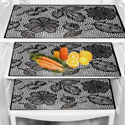 Trendy Rabbit Fridge Mat(Width: 32 cm, Red)