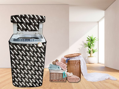 GURU ISHMA Top Loading Washing Machine  Cover(Width: 58.42 cm, black)