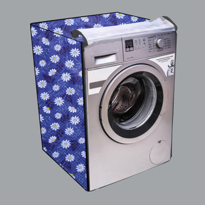 Nitasha Front Loading Washing Machine  Cover(Width: 64 cm, Blue, White, Cream)