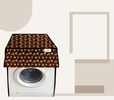 GURU-ISHMA Front Loading Washing Machine  Cover(Width: 60.96 cm, Brown, White)