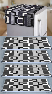 Crosmo Fridge Mat(Width: 56 cm, Black)
