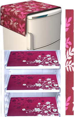 BYCHOICE Refrigerator  Cover(Width: 100 cm, PINK)