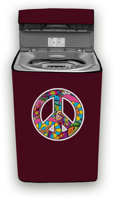 Hizing Top Loading Washing Machine  Cover(Width: 55 cm, Maroon, Purple)