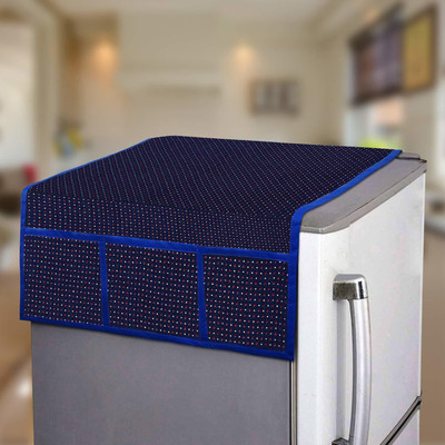 E-Retailer Refrigerator  Cover(Width: 53 cm, Blue)
