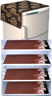 RichBox Refrigerator  Cover(Width: 54 cm, Brown)