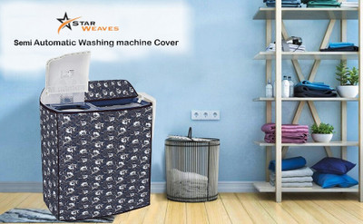 Star Weaves Semi-Automatic Washing Machine  Cover(Width: 85 cm, Multicolor)