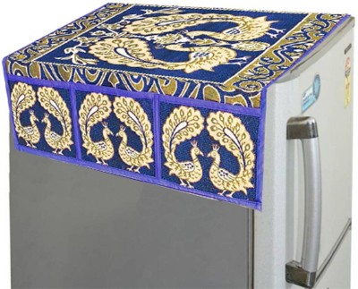 KUBER INDUSTRIES Refrigerator  Cover(Width: 56 cm, Blue)