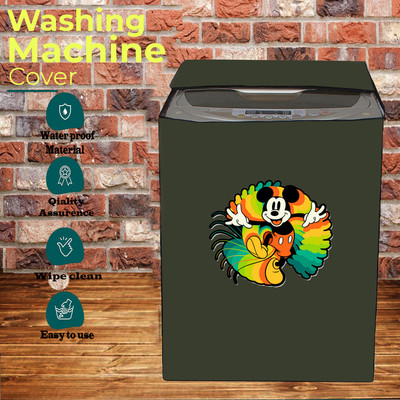 KVAR Top Loading Washing Machine  Cover(Width: 67 cm, Green)