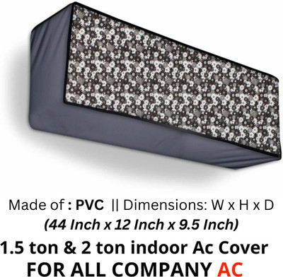 SOHTRA Air Conditioner  Cover(Width: 111.8 cm, Grey, Black, White)