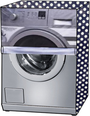 KVAR Front Loading Washing Machine  Cover(Width: 68 cm, Transparent, Blue)