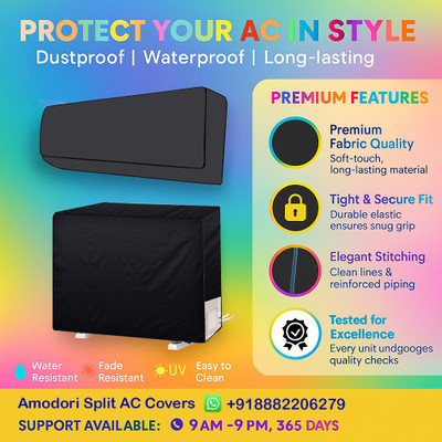 Amodori Air Conditioner  Cover(Width: 111.76 cm, Grey)