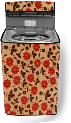 KVER KINGMATTERS Top Loading Washing Machine  Cover(Width: 53 cm, Red, Beige)