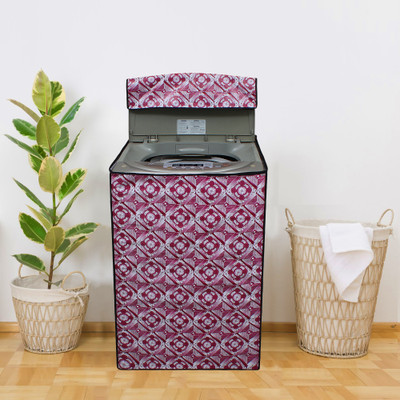 Glassiano Top Loading Washing Machine  Cover(Width: 58.42 cm, Pink)