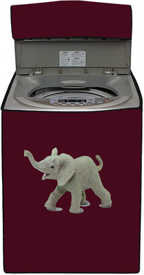 SIMSSOLUTIONS Top Loading Washing Machine  Cover(Width: 62 cm, Maroon)